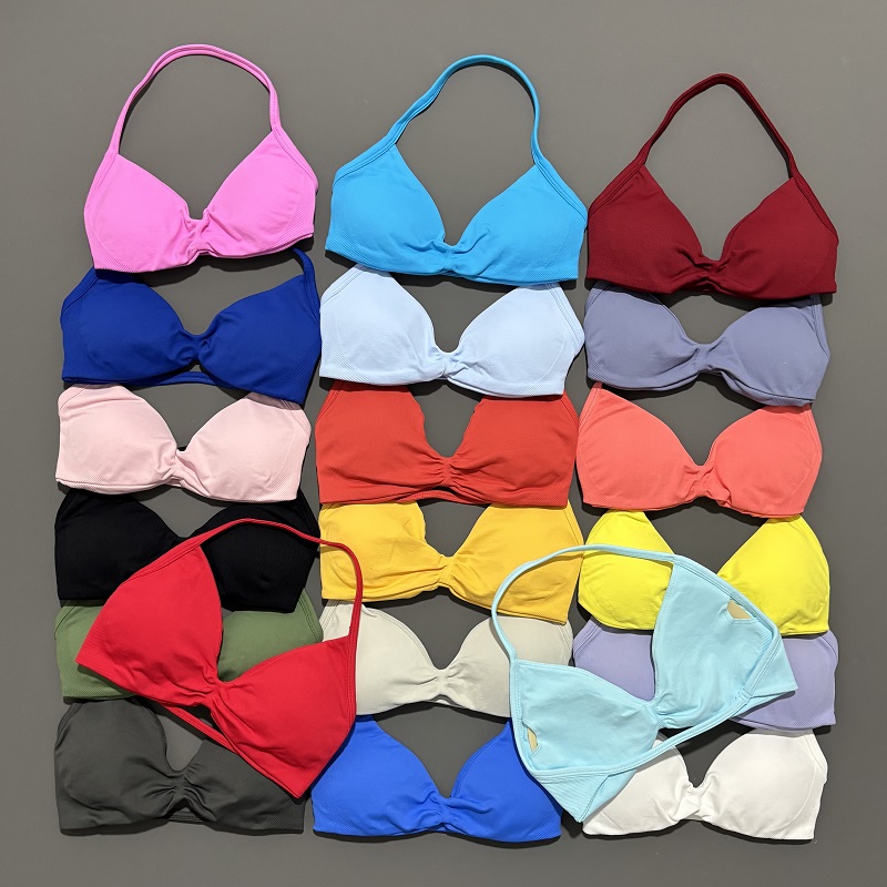Pilates Yoga Wear - Bra Olahraga Tanpa Tali Pakaian Dalam