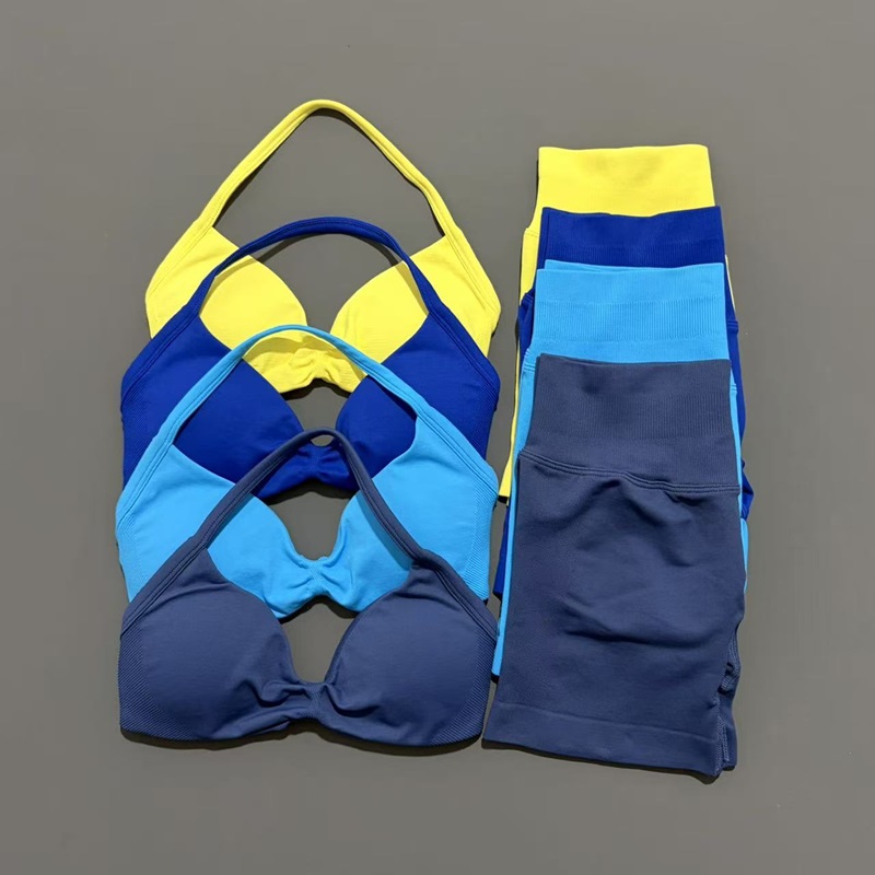 Pilates Yoga Wear - 2 Buah Set Olahraga HISTELLO Bra