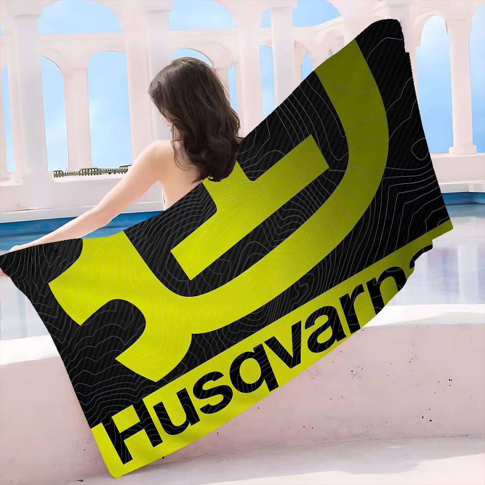 Pilates Yoga Towel - Handuk Pantai Berlogo H-HusqvarnaS, Handuk Mandi