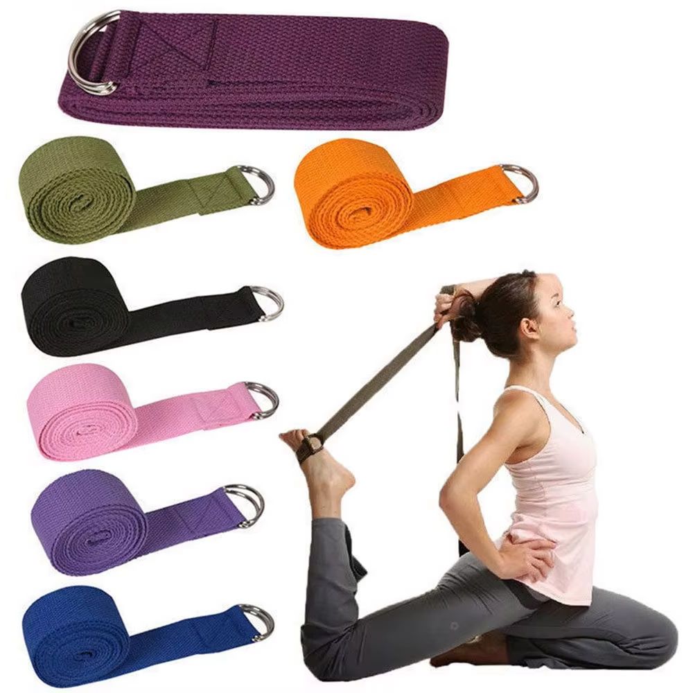 Pilates Yoga Ring - Tali Yoga Olahraga 180Cm Katun Tahan