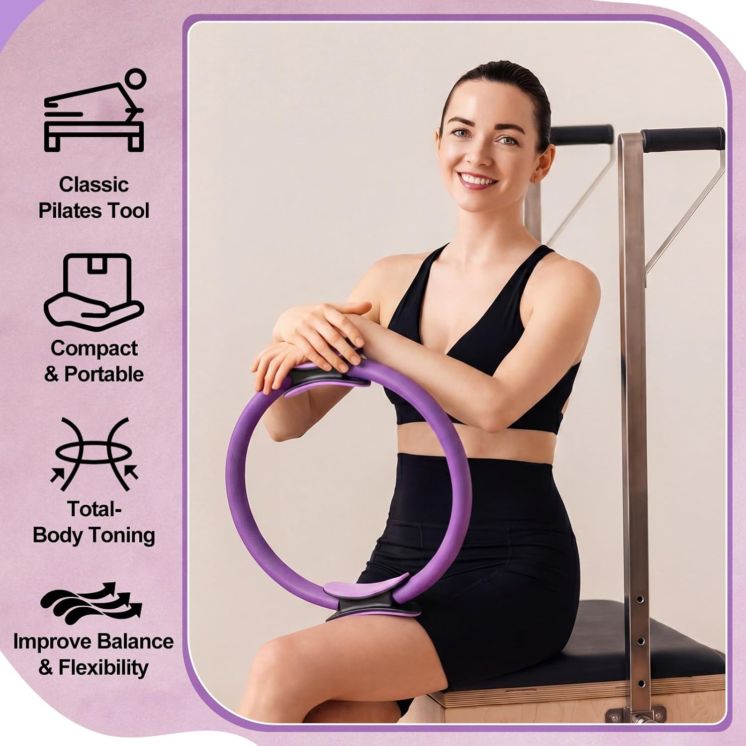 12 Pcs Set Cincin Pilates Ukur - Pilates Ring Magic ulasan dan harga