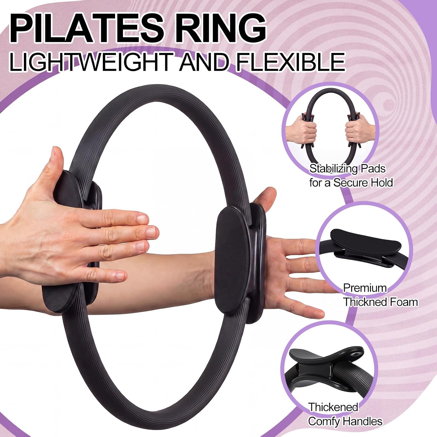 12 Pcs Set Cincin Pilates Ukur - Pilates Ring Magic ulasan dan harga