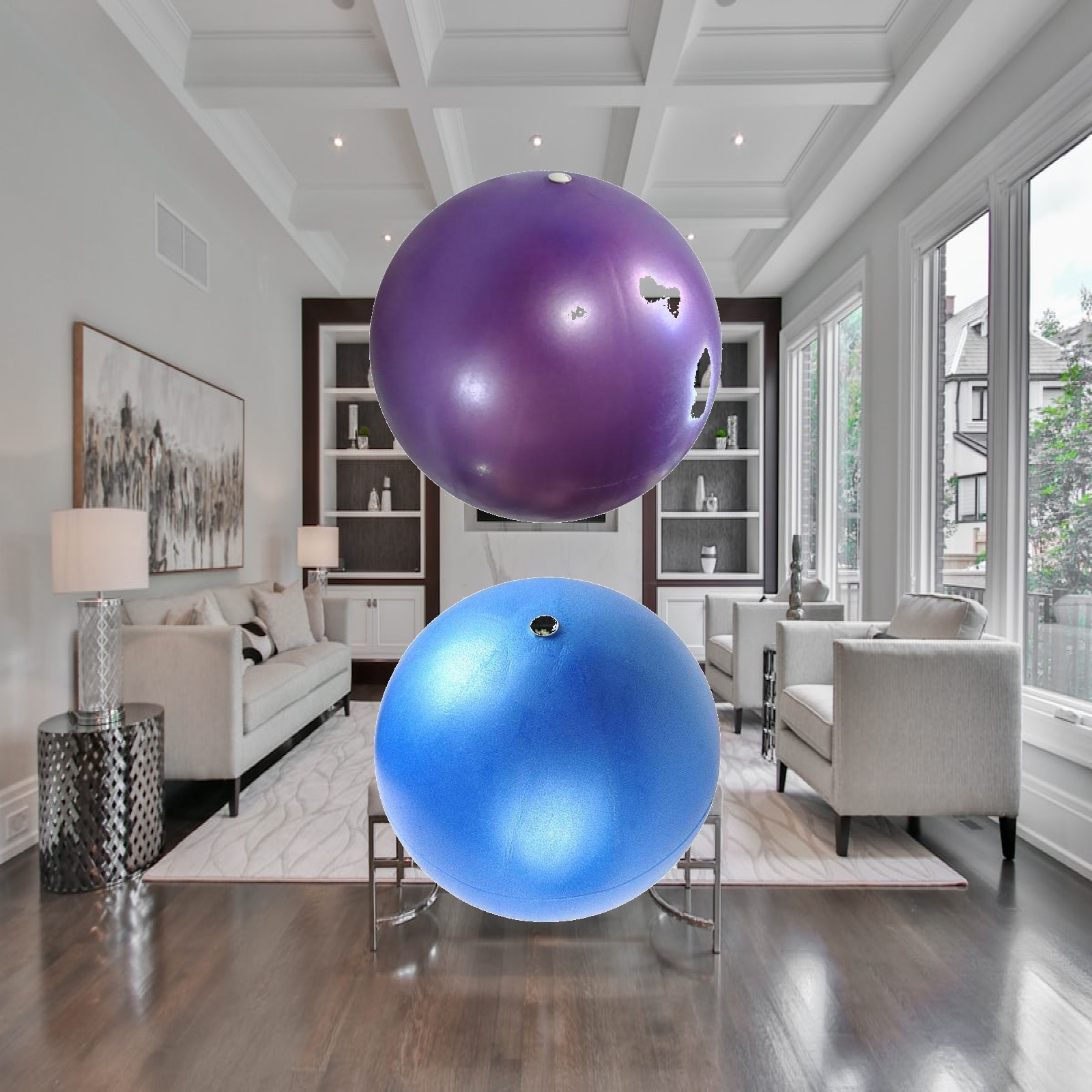 Bola Yoga Fitness 25cm Bola Pi - Pilates Yoga Or Gym ulasan dan harga