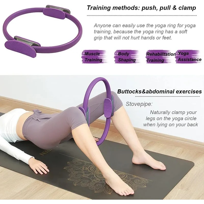 1 Buah Alat Pembentuk Kebugara - Pilates Ring Magic ulasan dan harga