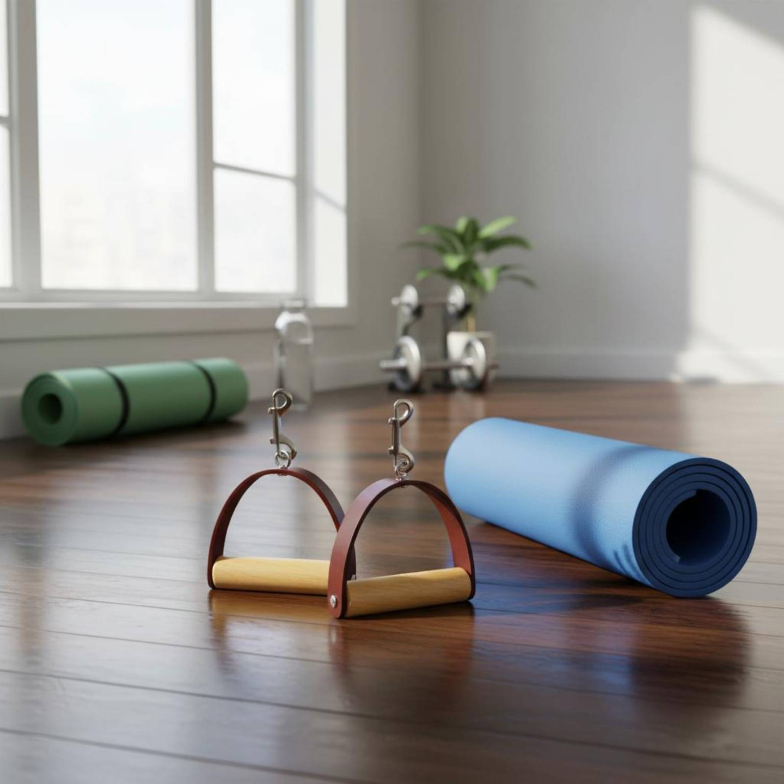 2Pcs/Set Pegangan Kulit Pilate - Pilates & Yoga Vertebrasana ulasan dan harga