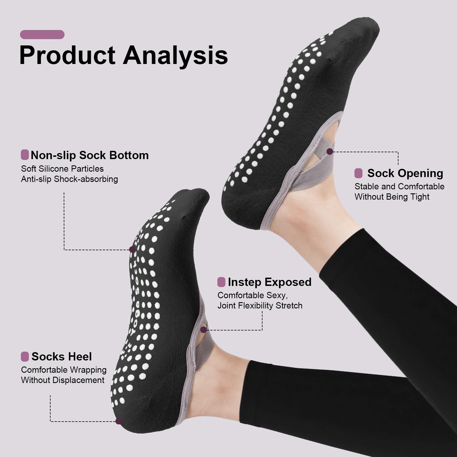 4-Pasang Kaus Kaki Pilates Wan - Pilates Yoga Bag ulasan dan harga