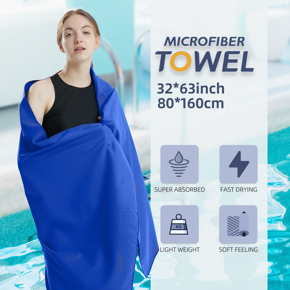 Handuk pantai serat mikro, han - Pilates Yoga Towel ulasan dan harga