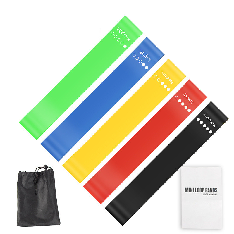 5 Buah Set Tali Resistensi TPE - Pilates Yoga Bag ulasan dan harga