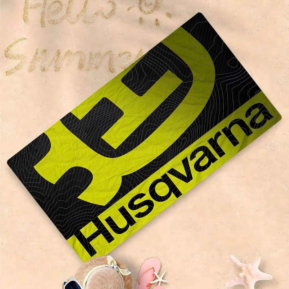 Handuk Pantai Berlogo H-Husqva - Pilates Yoga Towel ulasan dan harga